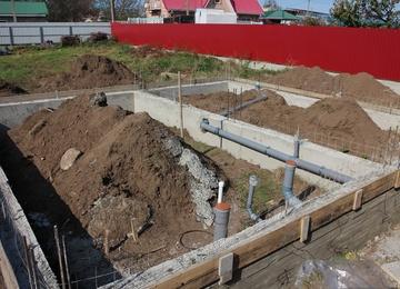 строительство бетонного фундамента